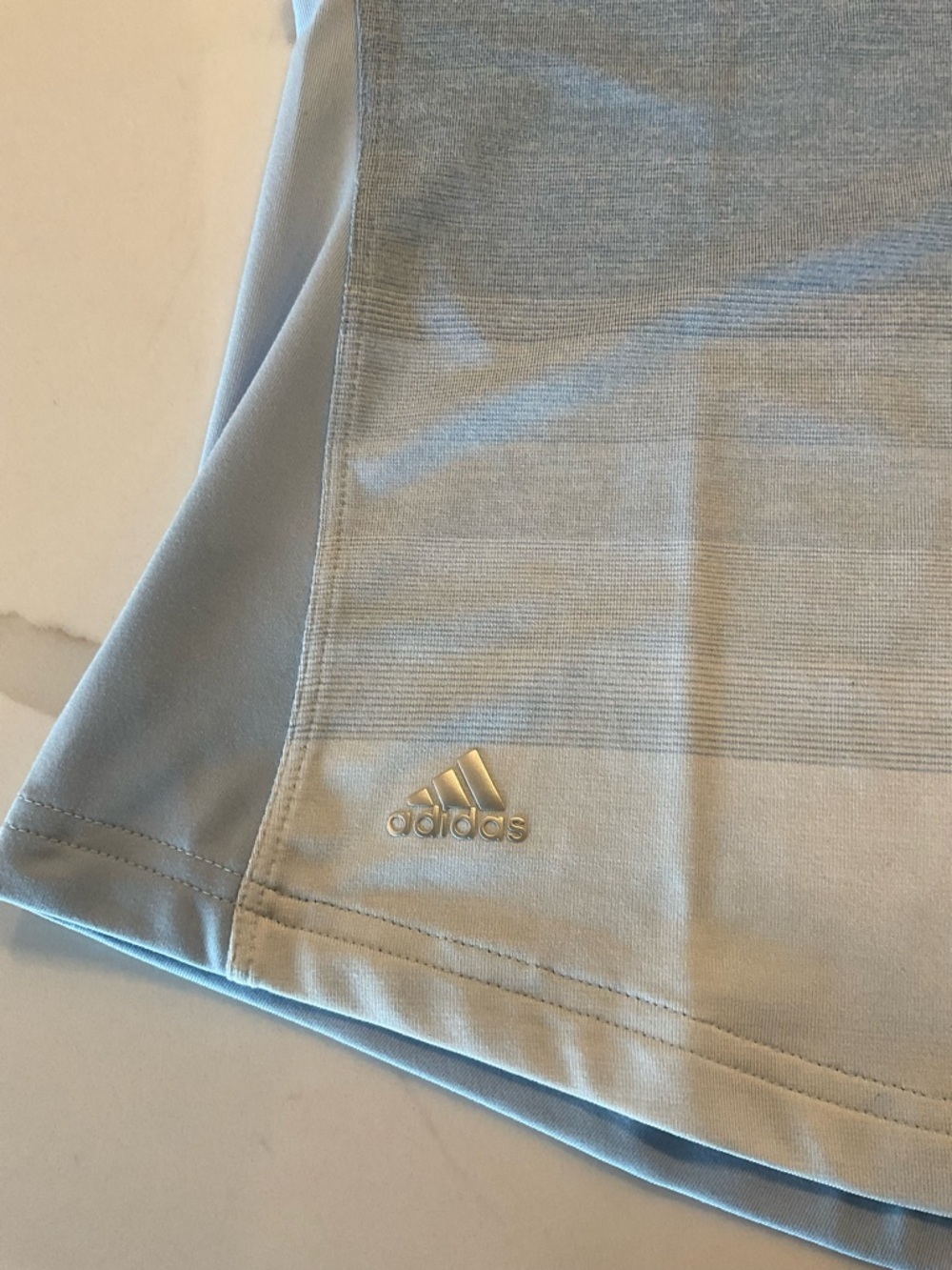 Adidas Women’s Light Blue Ombre Golf Polo - Picture 4 of 10